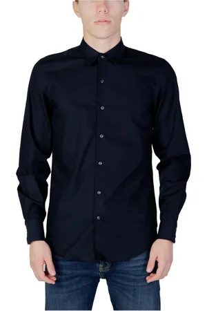 Antony Morato Heren, Overhemden, Blauw, Maat: S Katoen