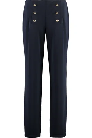 Ralph Lauren Dames, Broeken, Blauw, Maat: S Poliester
