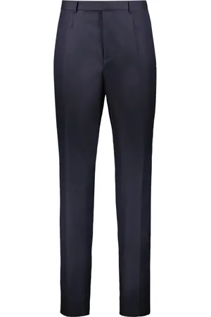 Ermenegildo Zegna Heren, Broeken, Blauw, Maat: S Wol