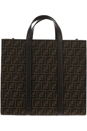 Fendi Heren, Tassen, Bruin, Maat: ONE Size Katoen