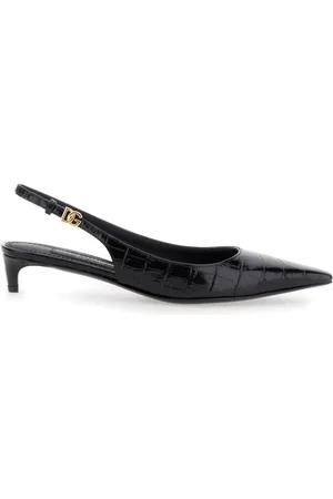 Dolce & Gabbana Dames, Schoenen, Zwart, Maat: 36 EU Leer