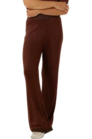 Minus Dames, Broeken, Bruin, Maat: XL