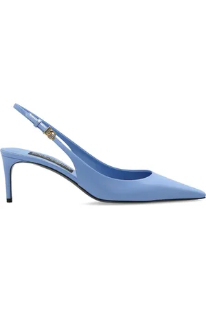 Dolce & Gabbana Dames, Schoenen, Blauw, Maat: 38 1/2 EU Leer