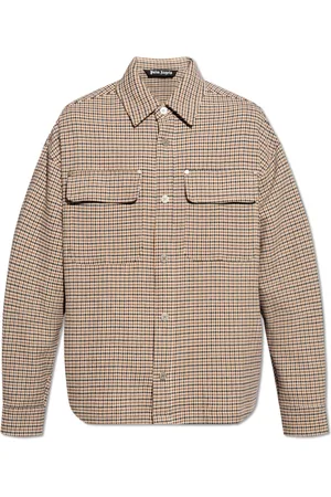 Palm Angels Heren, Jassen, Bruin, Maat: XL Katoen