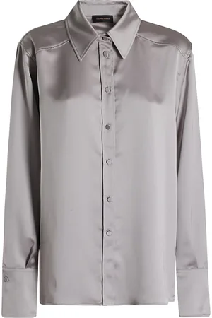 Andamane Dames, Blouses & Shirts, Grijs, Maat: S Denim