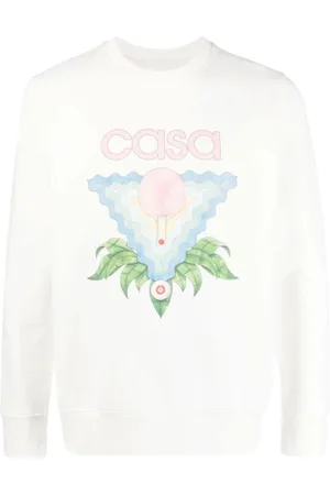 Casablanca Heren, Sweatshirts & Hoodies, Wit, Maat: XS Katoen
