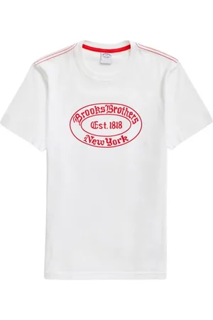 Brooks Brothers Heren, Tops, Wit, Maat: XL Katoen