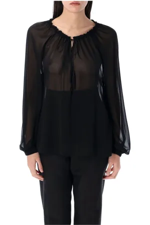 Tom Ford Dames, Blouses & Shirts, Zwart, Maat: XS Zijde