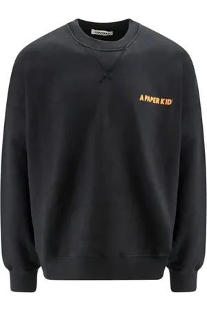 A PAPER KID Heren, Sweatshirts & Hoodies, Zwart, Maat: M