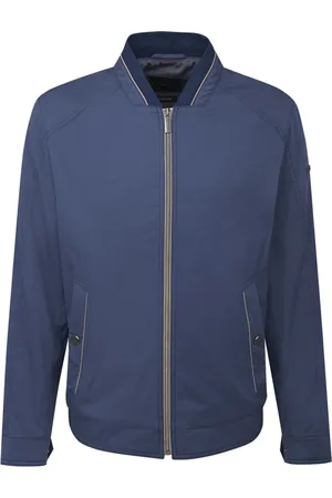 Bugatti Heren, Jassen, Blauw, Maat: XL Katoen