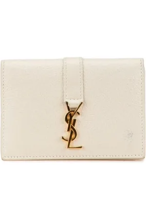 Saint Laurent Dames, Pre-owned, Wit, Maat: ONE Size Leer