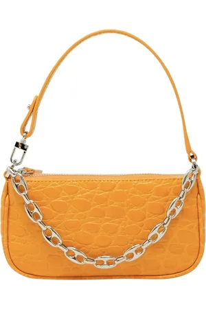 By Far Dames, Tassen, Oranje, Maat: ONE Size Leer