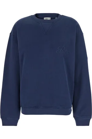 Frame Dames, Sweatshirts & Hoodies, Blauw, Maat: M Katoen