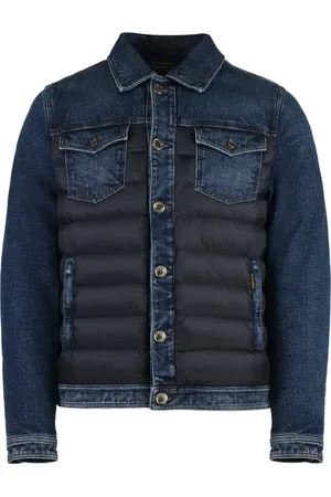 MOORER Heren, Jassen, Blauw, Maat: M Denim
