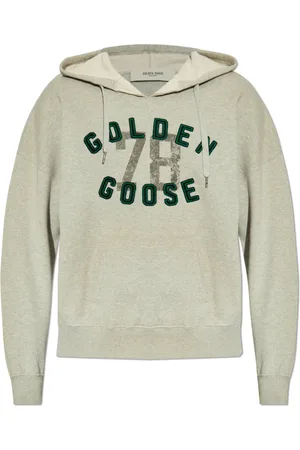 Golden Goose Heren, Sweatshirts & Hoodies, Grijs, Maat: L Katoen