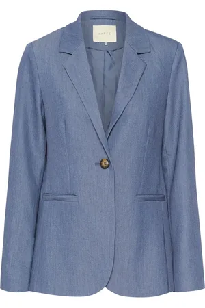Kaffe Dames, Jassen, Blauw, Maat: M Viscose