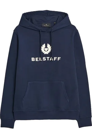 Belstaff Heren, Sweatshirts & Hoodies, Blauw, Maat: L Katoen