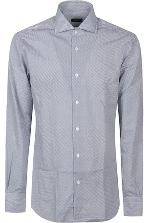 BARBA Heren, Overhemden, Blauw, Maat: 3XL Katoen