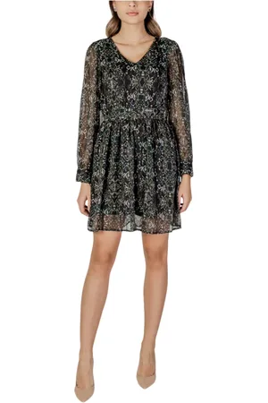 ONLY Dames, Jurken, Zwart, Maat: 2XS Chiffon