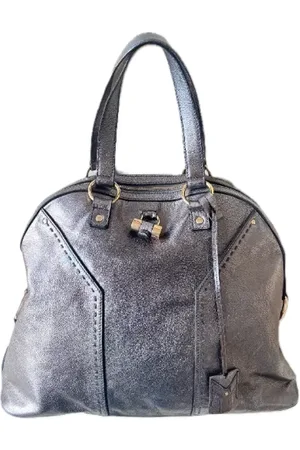 Saint Laurent Dames, Pre-owned, Grijs, Maat: ONE Size Satijn