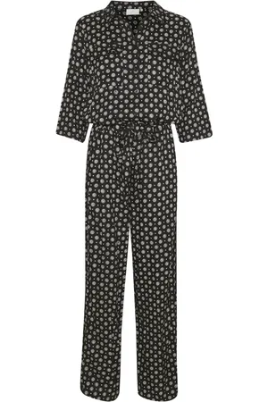 Kaffe Dames, Jumpsuits & Playsuits, Zwart, Maat: M Viscose