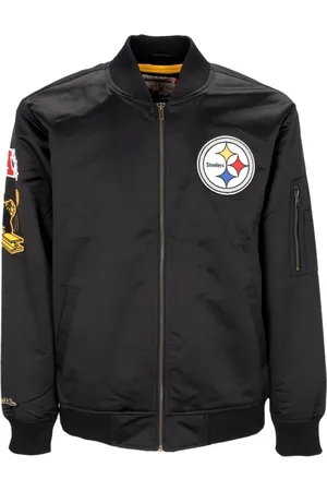 Mitchell & Ness Heren, Jassen, Zwart, Maat: L Satijn