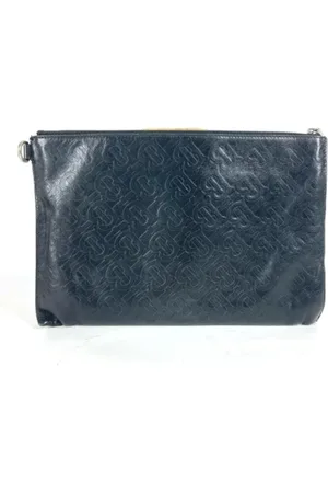 Burberry Dames, Pre-owned, Zwart, Maat: ONE Size Leer