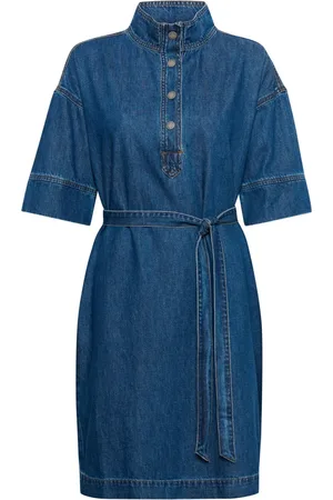My Essential Wardrobe Dames, Jurken, Blauw, Maat: 2XL Denim