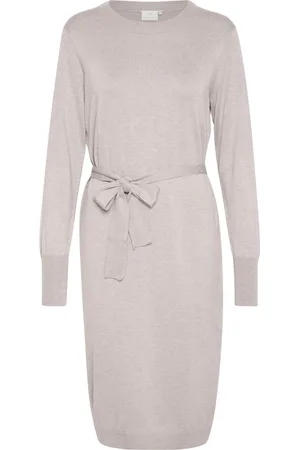 Kaffe Dames, Jurken, Grijs, Maat: XL Nylon