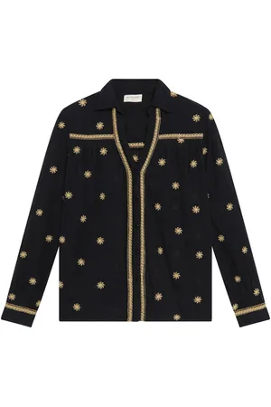 MAISON HOTEL Dames, Blouses & Shirts, Zwart, Maat: M