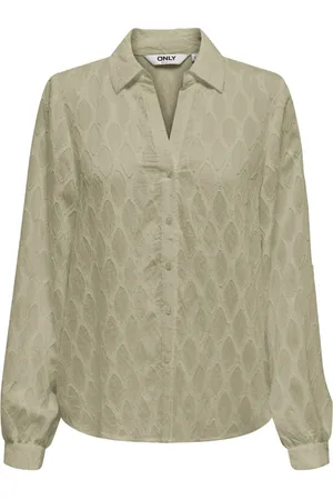 ONLY Dames, Blouses & Shirts, Groen, Maat: L