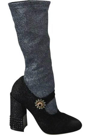 Dolce & Gabbana Dames, Schoenen, Zwart, Maat: 36 EU Nylon