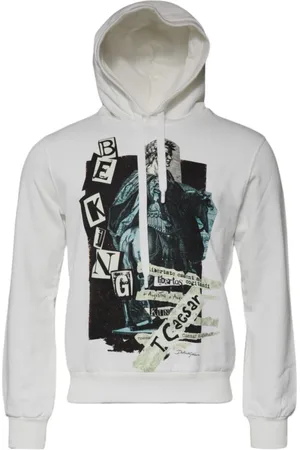Dolce & Gabbana Heren, Sweatshirts & Hoodies, Wit, Maat: 5XL Katoen