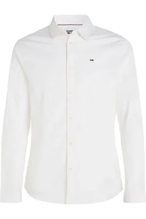 Tommy Hilfiger Heren, Overhemden, Wit, Maat: L Katoen