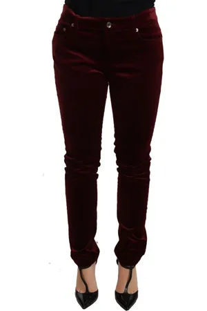 Dolce & Gabbana Dames, Broeken, Rood, Maat: 3XS