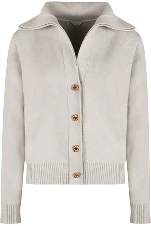 Bottega Veneta Dames, Truien, Grijs, Maat: S Wol