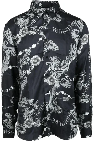 VERSACE Heren, Overhemden, Veelkleurig, Maat: 3XL Viscose