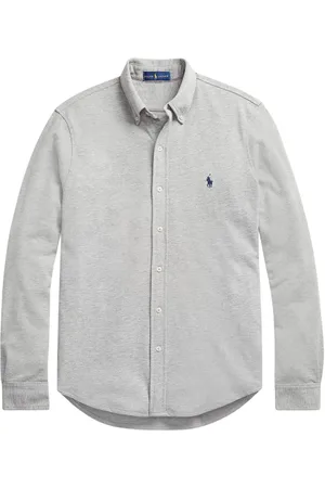 Ralph Lauren Heren, Overhemden, Grijs, Maat: M