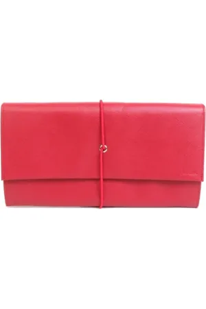 Prada Dames, Pre-owned, Rood, Maat: ONE Size Leer