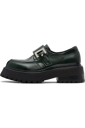 CESARE GASPARI Dames, Schoenen, Groen, Maat: 38 EU Leer