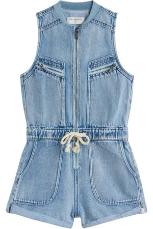 ONE TEASPOON Dames, Jumpsuits & Playsuits, Blauw, Maat: L Katoen