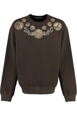 Dolce & Gabbana Heren, Sweatshirts & Hoodies, Bruin, Maat: S Katoen