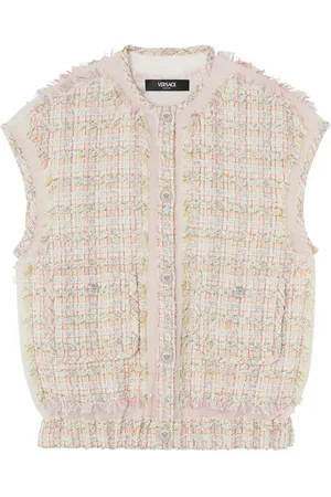 VERSACE Dames, Jassen, Roze, Maat: XS Tweed