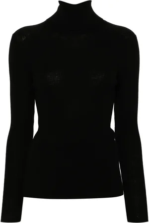 P.A.R.O.S.H. Dames, Truien, Zwart, Maat: M Wol