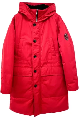 Carolina Herrera Heren, Mantels, Rood, Maat: XL Nylon