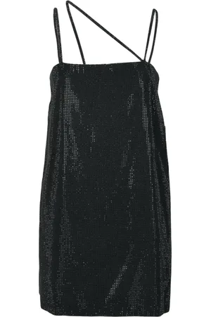 Dondup Dames, Jurken, Zwart, Maat: M Viscose