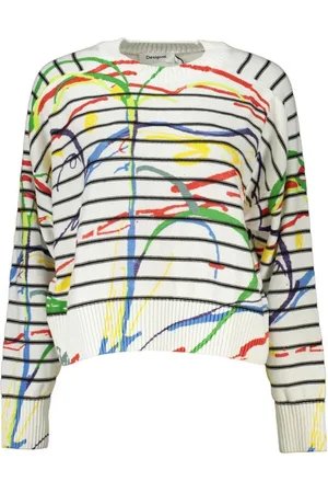 Desigual Dames, Truien, Veelkleurig, Maat: 2XL Katoen