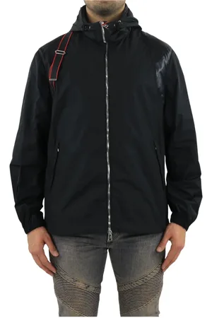 Alexander McQueen Heren, Jassen, Zwart, Maat: L Polyamide