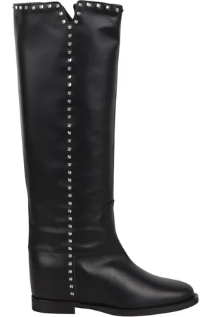 Via Roma Dames, Schoenen, Zwart, Maat: 37 EU Leer