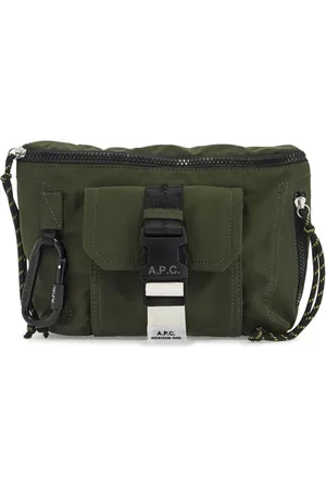 A.P.C. Heren, Tassen, Groen, Maat: ONE Size Nylon